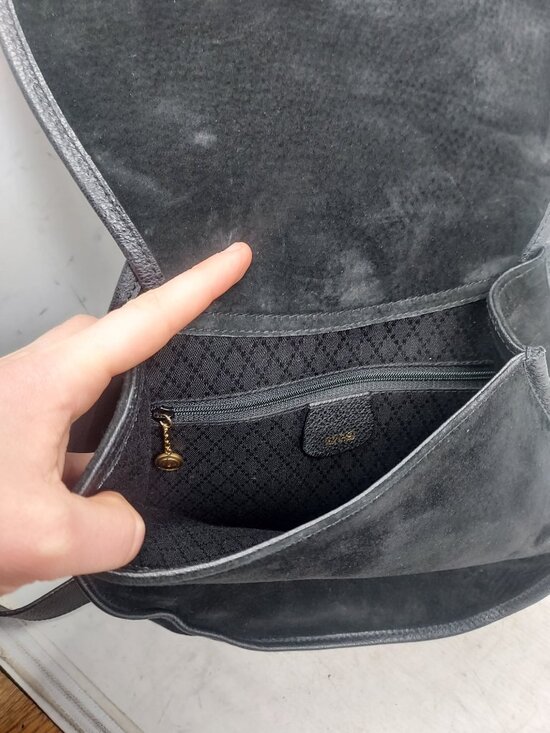 Gucci Black Suede Tom Ford Horsebit One Shoulder Backpack main image 5